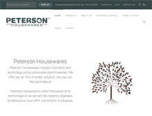 Tablet Screenshot of petersonhousewares.com